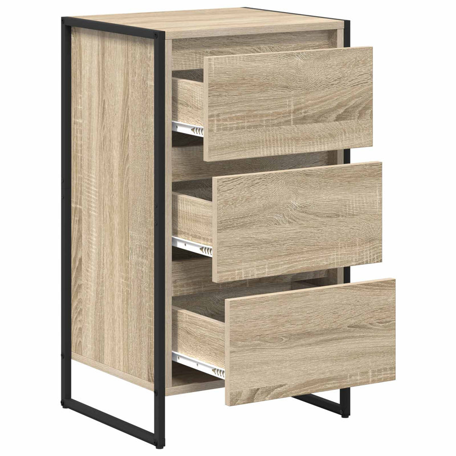 Dressoir met lade Sonoma 42 x 36 x 75.5 cm Bewerkt hout