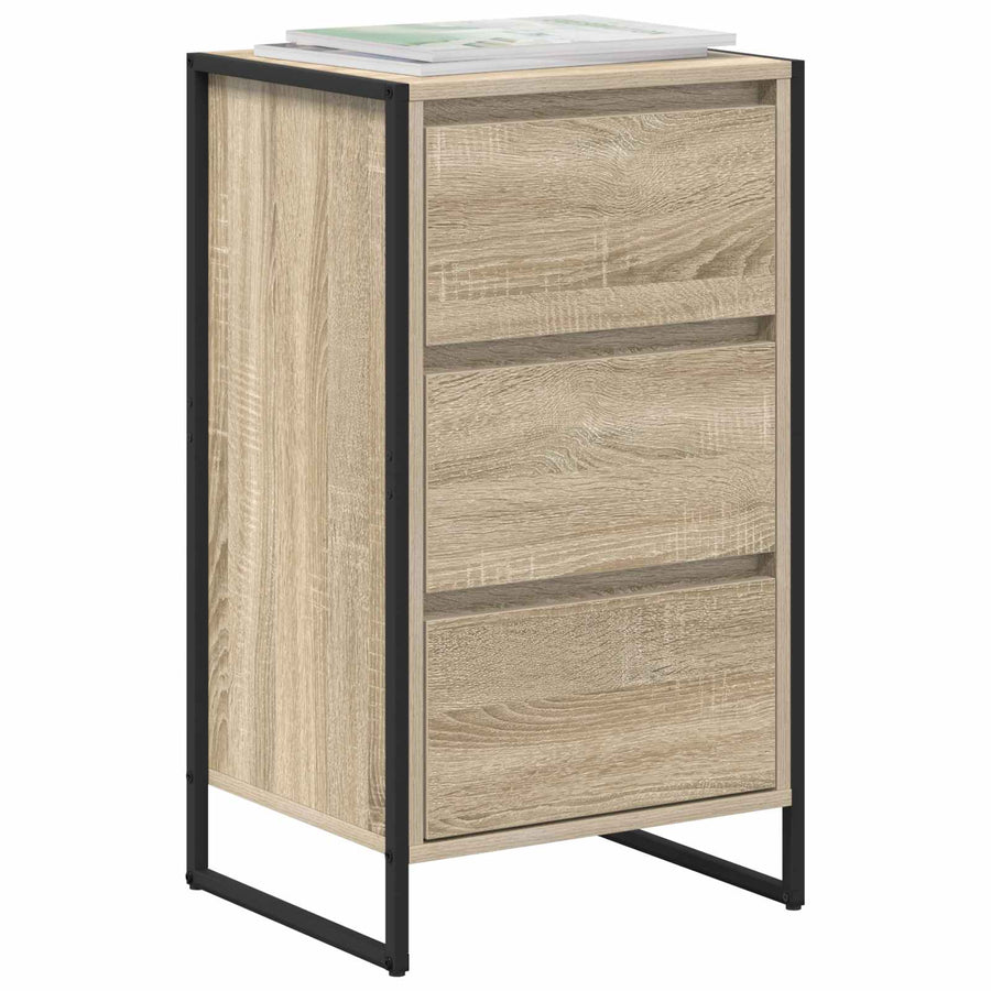 Dressoir met lade Sonoma 42 x 36 x 75.5 cm Bewerkt hout