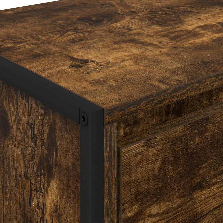 Dressoir met lade Rook Eik 42 x 36 x 75.5 cm Bewerkt hout