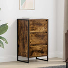 Sideboard with drawer Smoked Oak 42 x 36 x 75.5 cm Engineered wood
