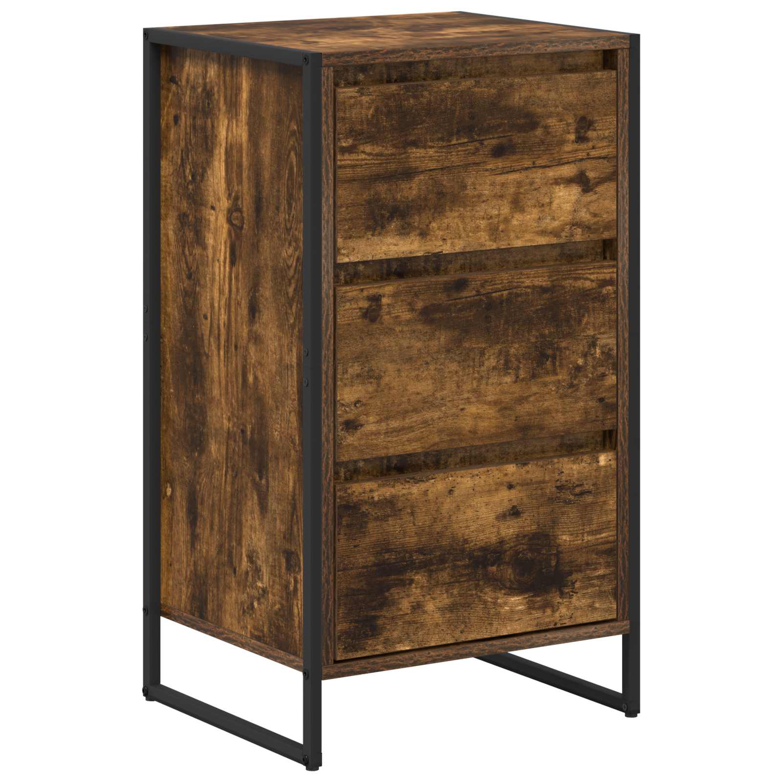 Dressoir met lade Rook Eik 42 x 36 x 75.5 cm Bewerkt hout