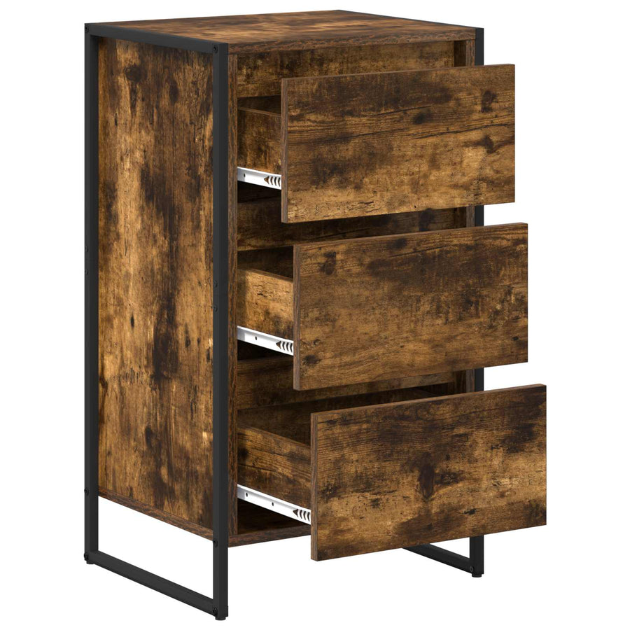 Dressoir met lade Rook Eik 42 x 36 x 75.5 cm Bewerkt hout