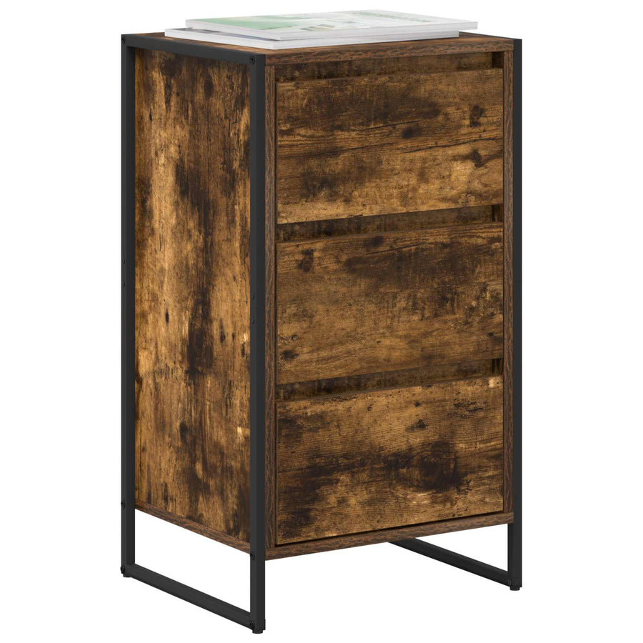 Dressoir met lade Rook Eik 42 x 36 x 75.5 cm Bewerkt hout