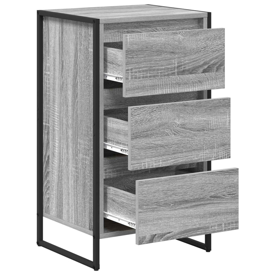 Dressoir met lade Grijs Sonoma 42 x 36 x 75.5 cm Bewerkt hout