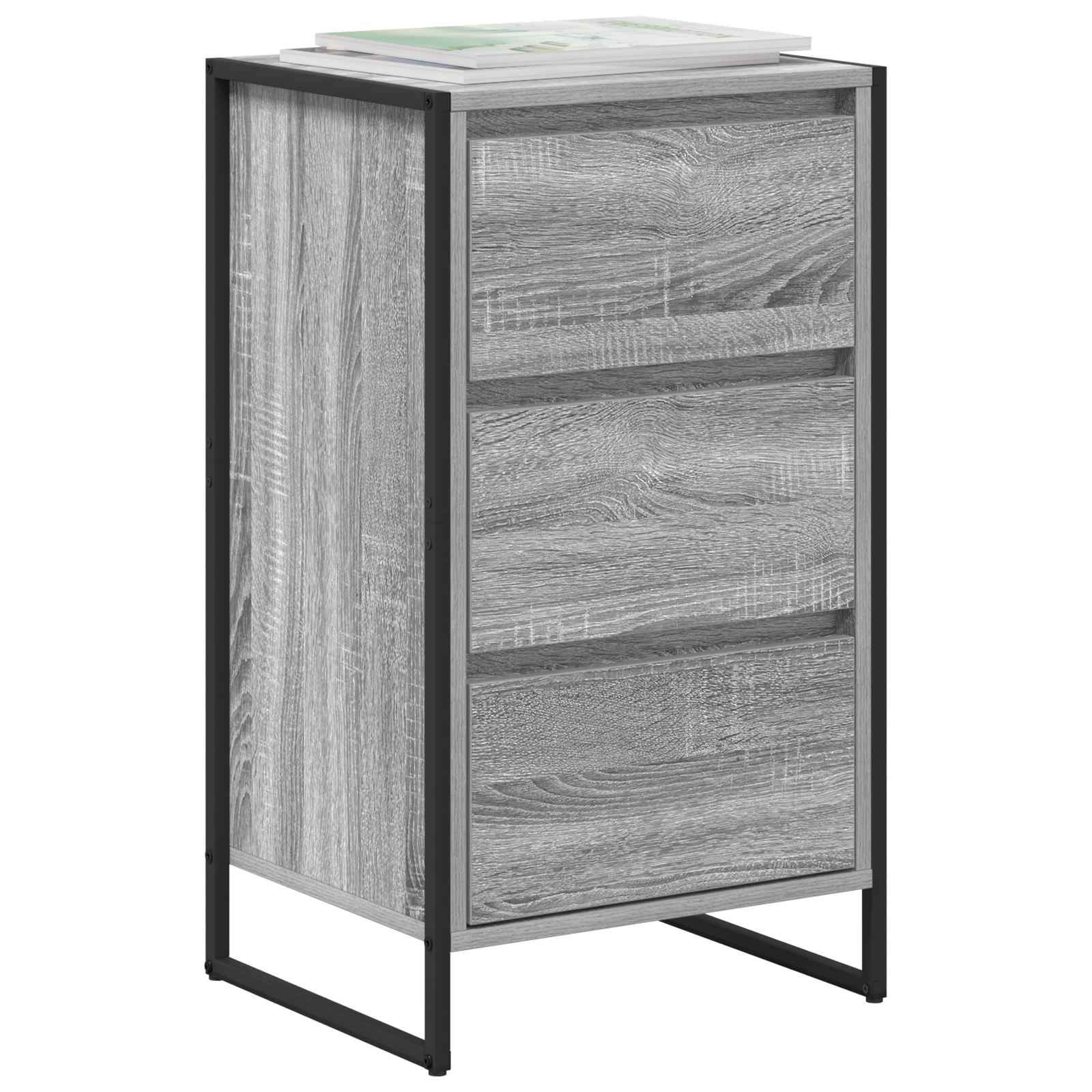 Dressoir met lade Grijs Sonoma 42 x 36 x 75.5 cm Bewerkt hout
