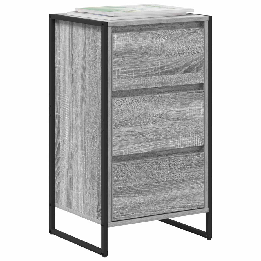 Dressoir met lade Grijs Sonoma 42 x 36 x 75.5 cm Bewerkt hout