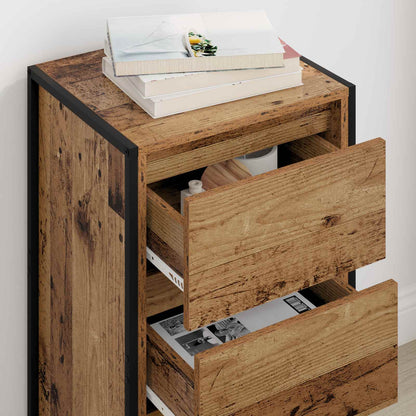 Dressoir met lade Oud Hout 42 x 36 x 75.5 cm Bewerkt hout