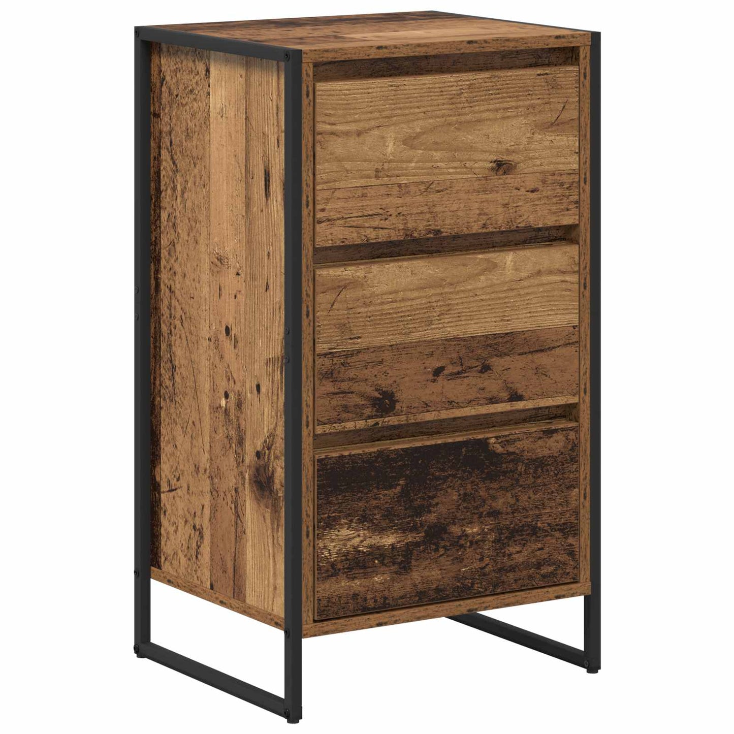 Dressoir met lade Oud Hout 42 x 36 x 75.5 cm Bewerkt hout