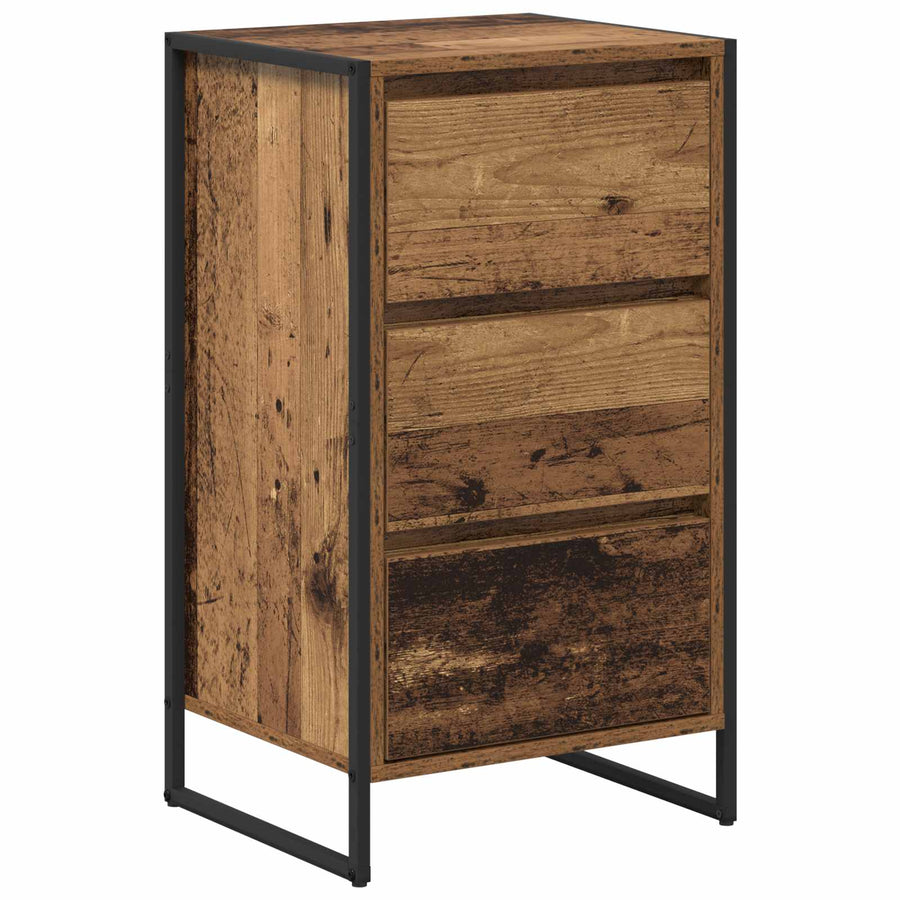 Dressoir met lade Oud Hout 42 x 36 x 75.5 cm Bewerkt hout