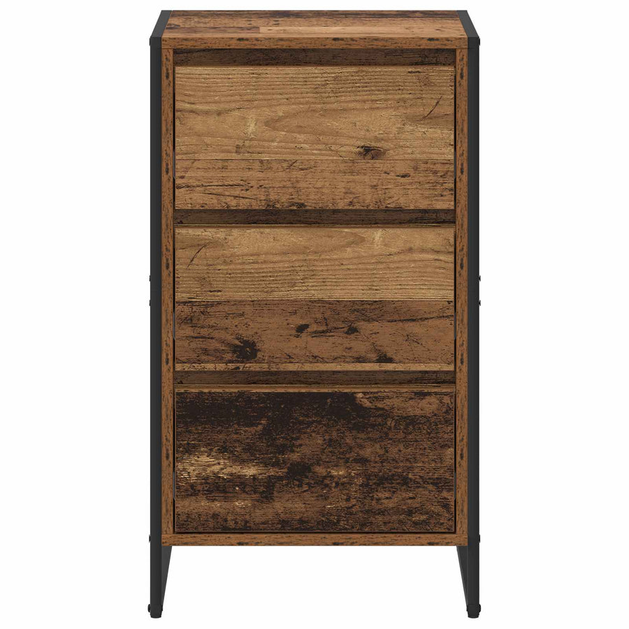 Dressoir met lade Oud Hout 42 x 36 x 75.5 cm Bewerkt hout