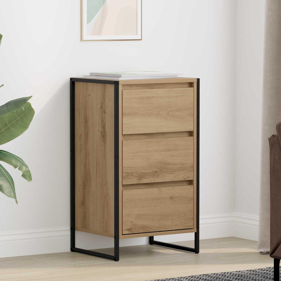 Dressoir Ambachtelijk eiken 42 x 36 x 75.5 cm Bewerkt hout