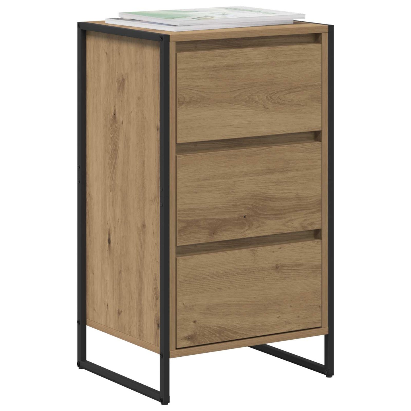 Dressoir Ambachtelijk eiken 42 x 36 x 75.5 cm Bewerkt hout