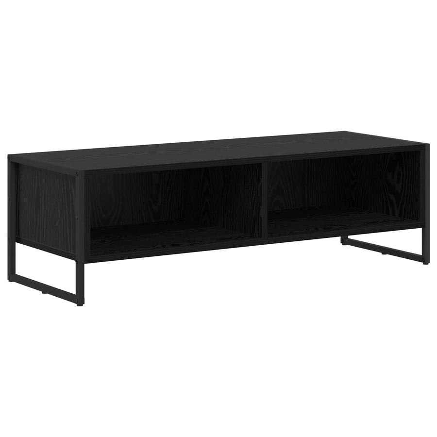 TV-kast Zwart Eiken 100 x 36.5 x 30.5 cm Bewerkt hout