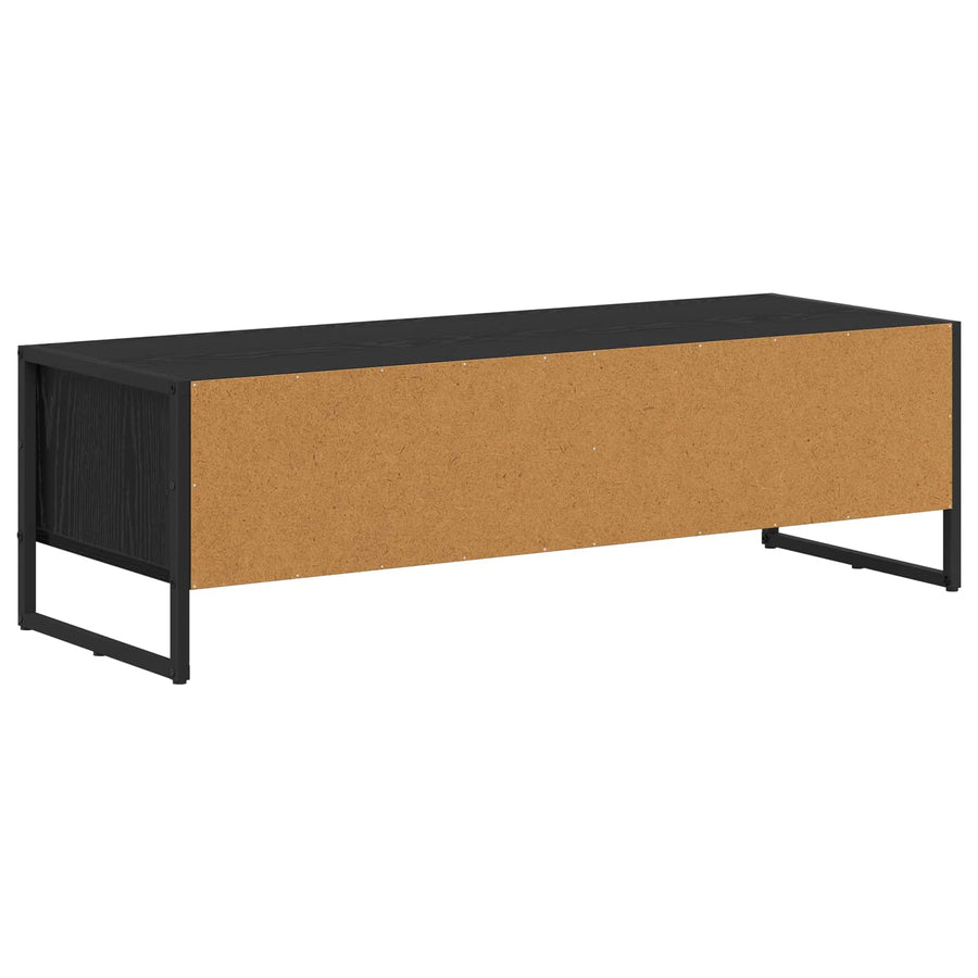 TV-kast Zwart Eiken 100 x 36.5 x 30.5 cm Bewerkt hout