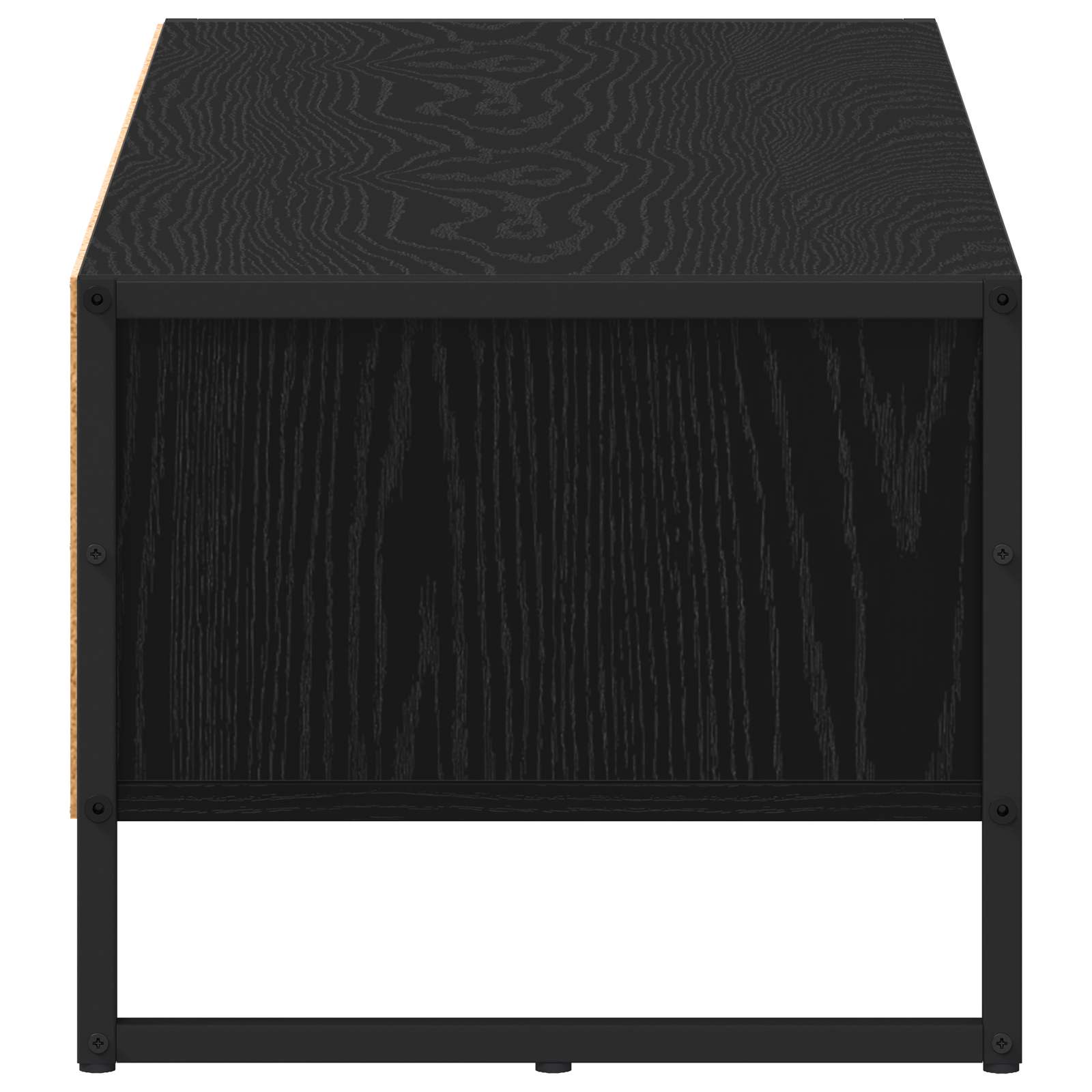 TV-kast Zwart Eiken 100 x 36.5 x 30.5 cm Bewerkt hout