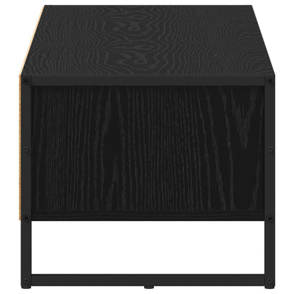 TV-kast Zwart Eiken 100 x 36.5 x 30.5 cm Bewerkt hout