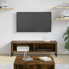 TV Cabinet Smoked Oak 100 x 36.5 x 30.5 cm Engineered Wood