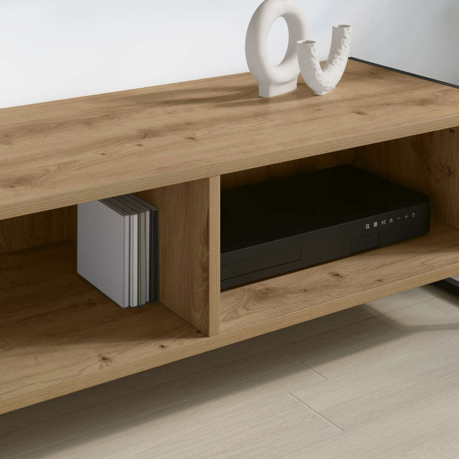 TV-kast Ambachtelijk eiken 100 x 36.5 x 30.5 cm Bewerkt hout