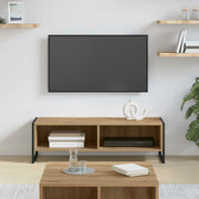 Tv-kast 100x36.5x30.5 cm bewerkt hout ambachtelijk eiken