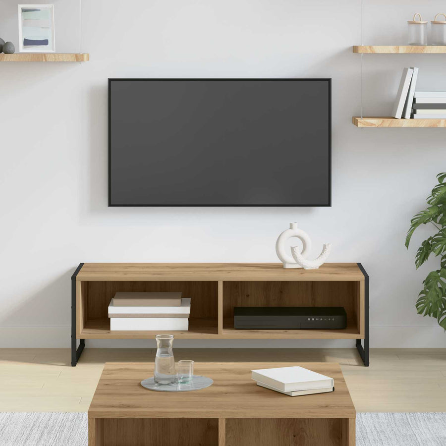 TV-kast Ambachtelijk eiken 100 x 36.5 x 30.5 cm Bewerkt hout