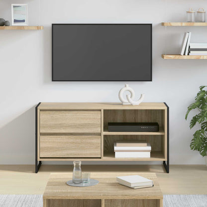 TV-kast met lade Sonoma 100 x 36 x 49,5 cm Bewerkt hout