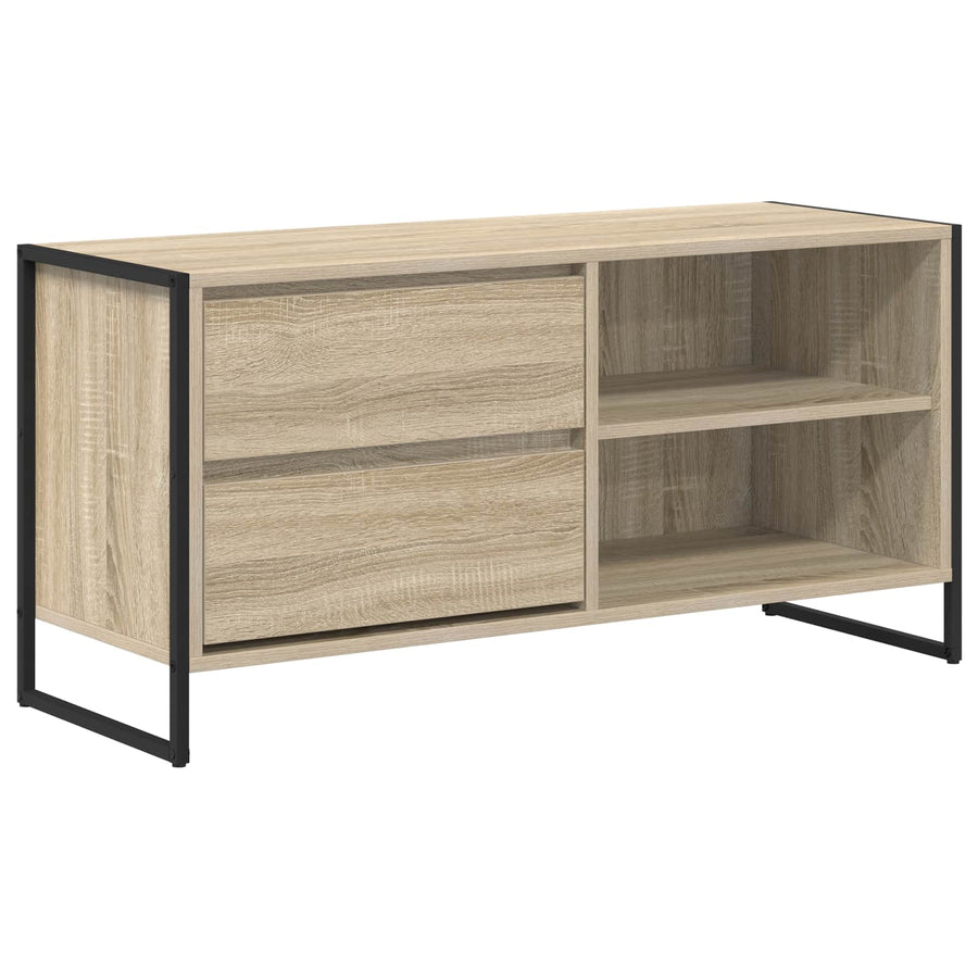 TV-kast met lade Sonoma 100 x 36 x 49,5 cm Bewerkt hout