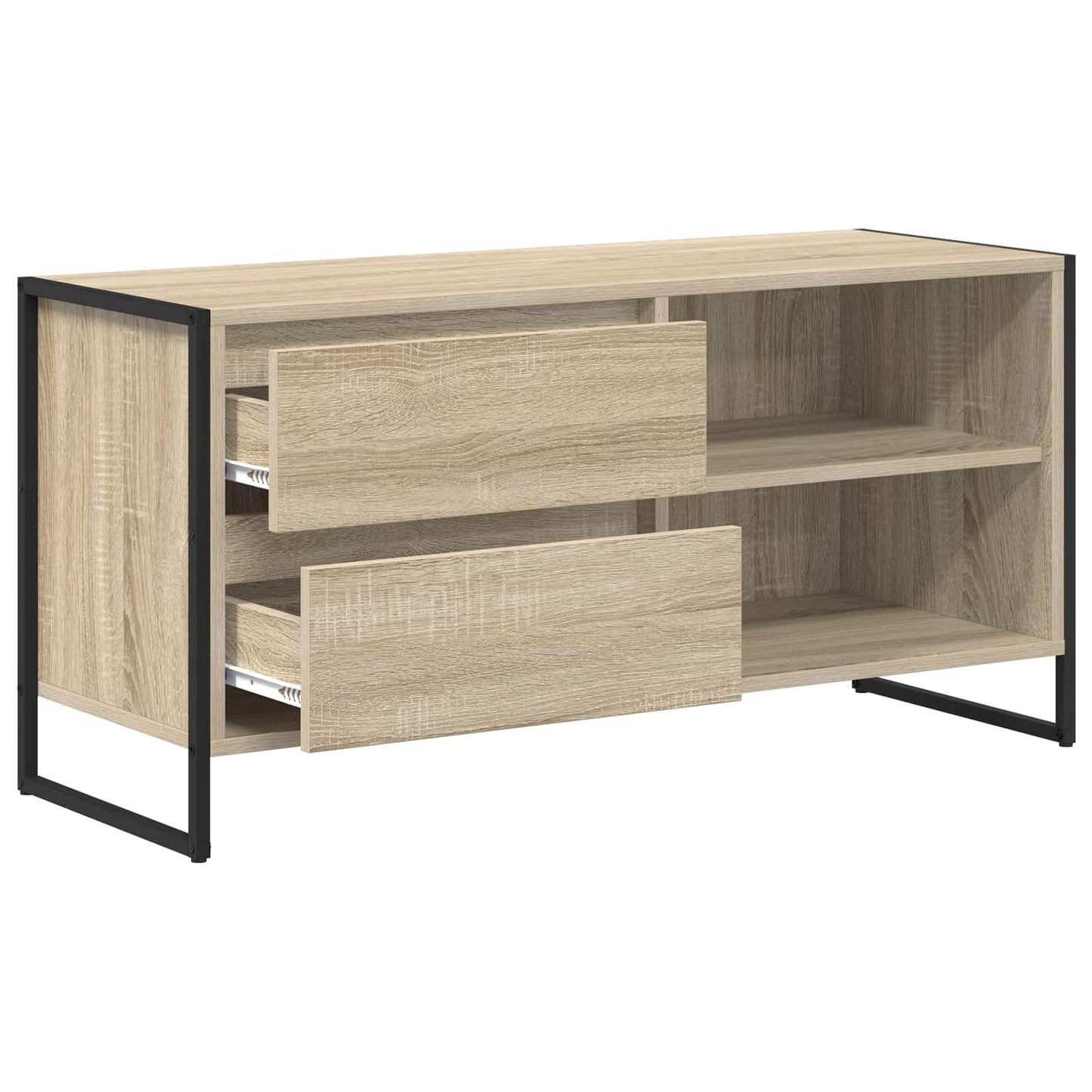 TV-kast met lade Sonoma 100 x 36 x 49,5 cm Bewerkt hout