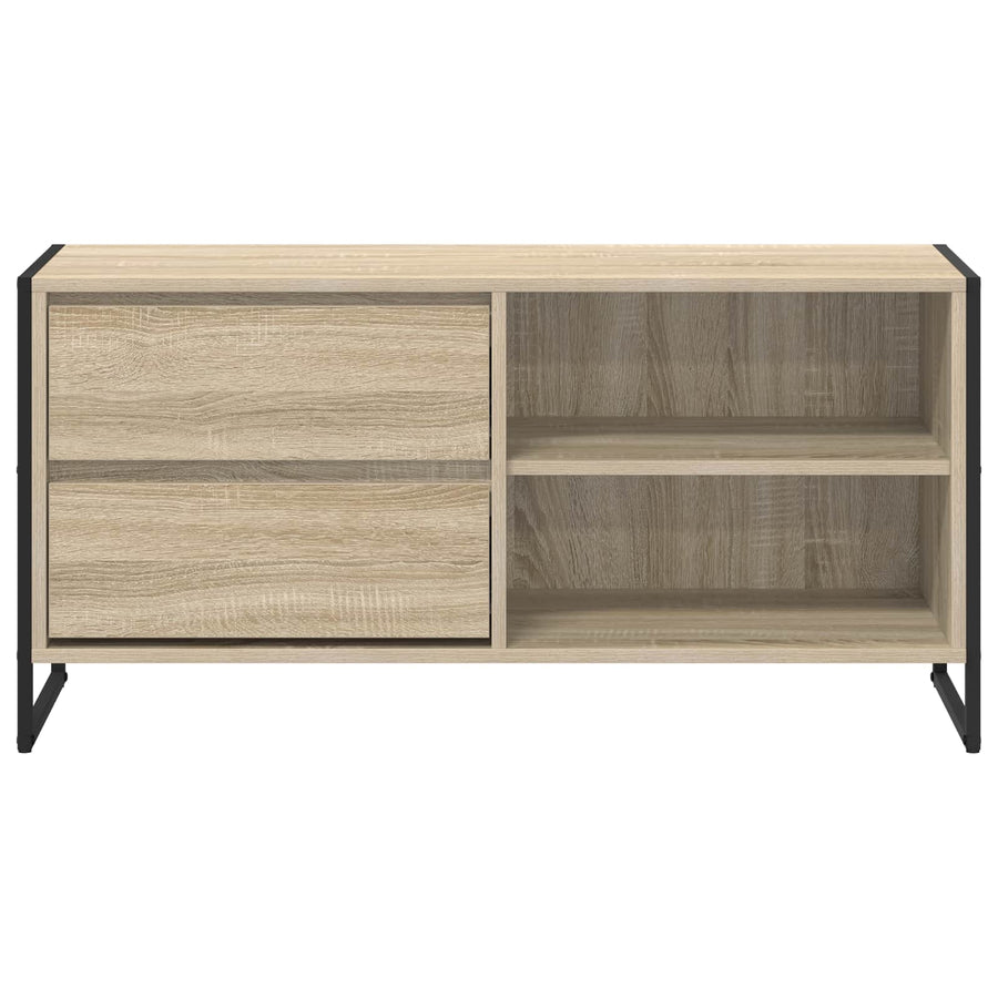 TV-kast met lade Sonoma 100 x 36 x 49,5 cm Bewerkt hout