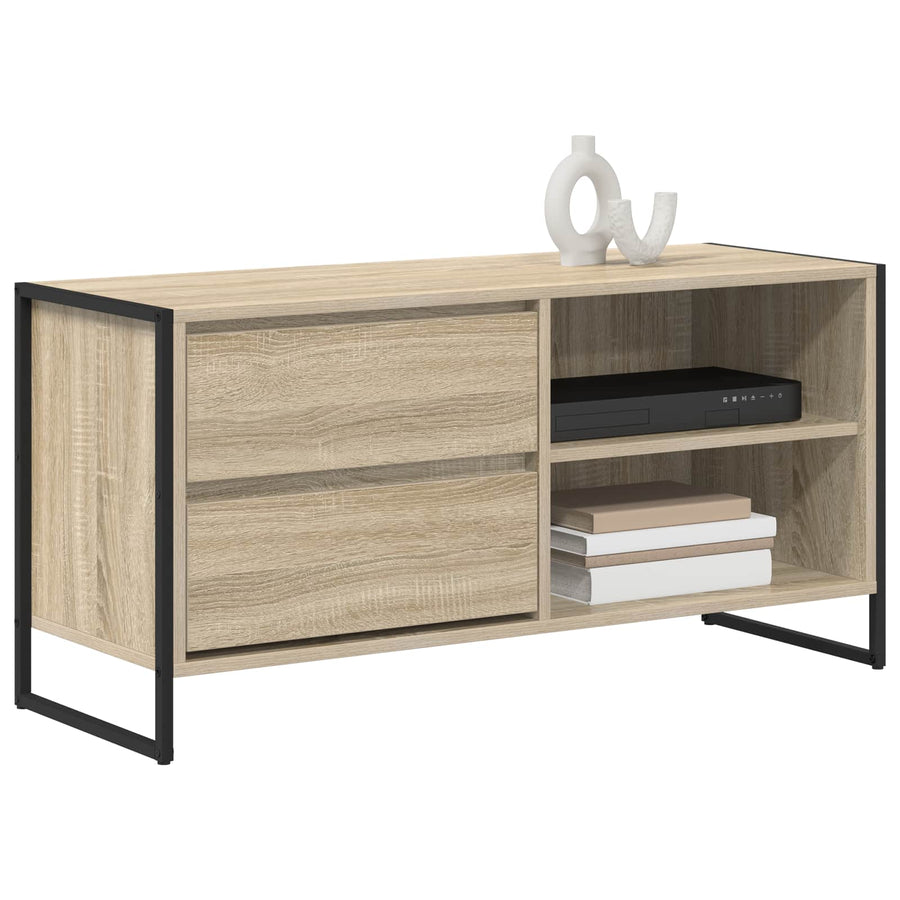 TV-kast met lade Sonoma 100 x 36 x 49,5 cm Bewerkt hout