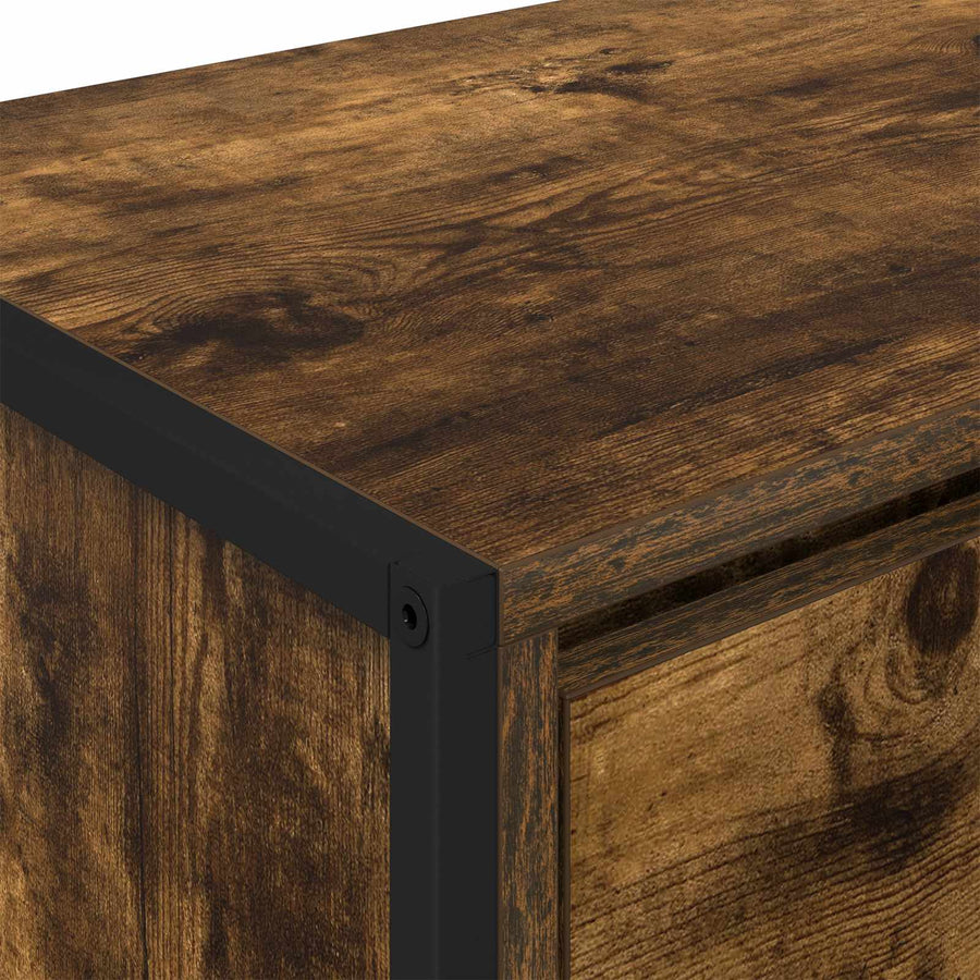 TV-kast met lade Rook Eik 100 x 36 x 49,5 cm Bewerkt hout