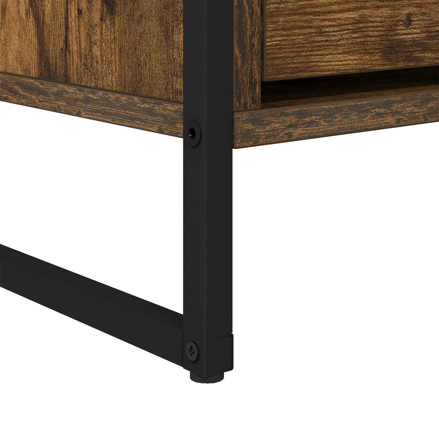 TV-kast met lade Rook Eik 100 x 36 x 49,5 cm Bewerkt hout