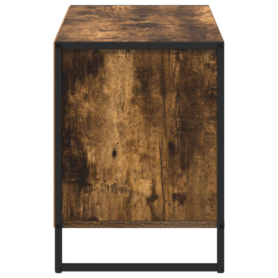 TV-kast met lade Rook Eik 100 x 36 x 49,5 cm Bewerkt hout