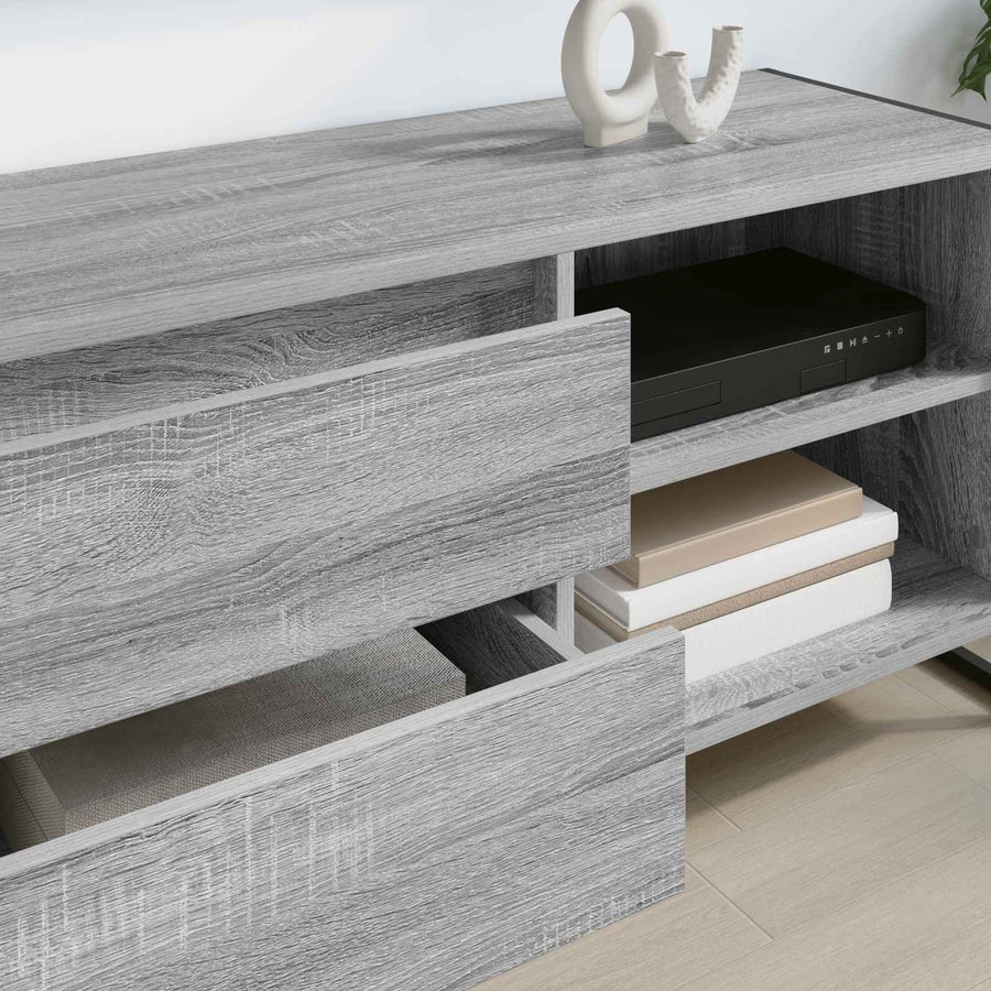 TV-kast met lade Grijs Sonoma 100 x 36 x 49,5 cm Bewerkt hout