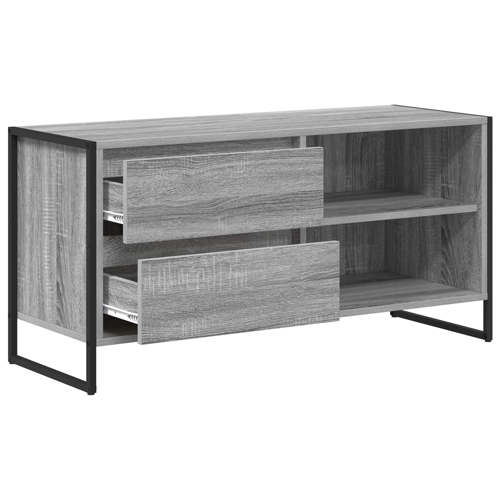 TV-kast met lade Grijs Sonoma 100 x 36 x 49,5 cm Bewerkt hout