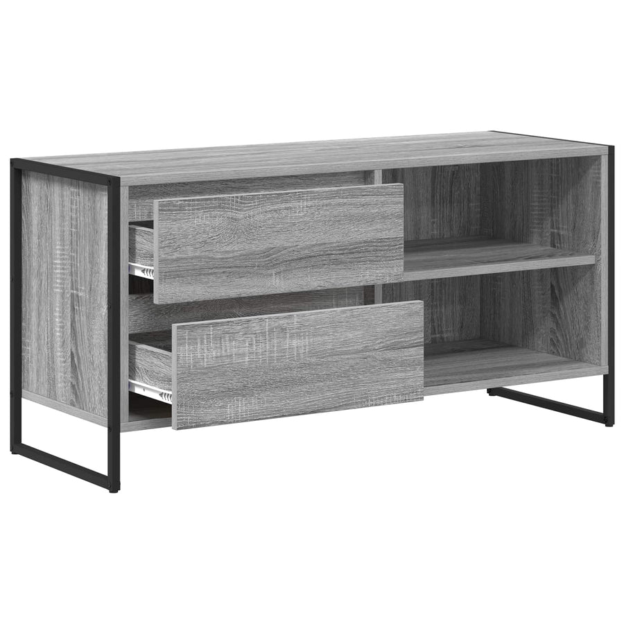 TV-kast met lade Grijs Sonoma 100 x 36 x 49,5 cm Bewerkt hout