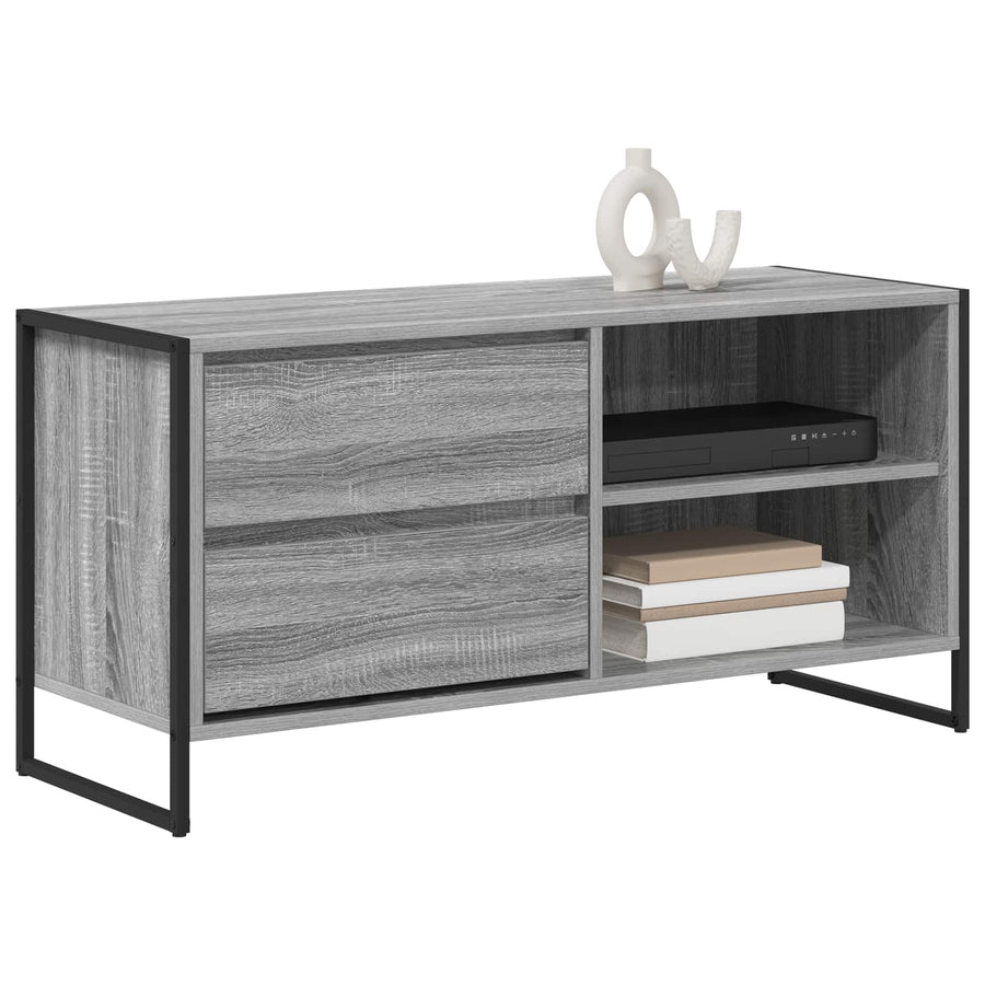TV-kast met lade Grijs Sonoma 100 x 36 x 49,5 cm Bewerkt hout