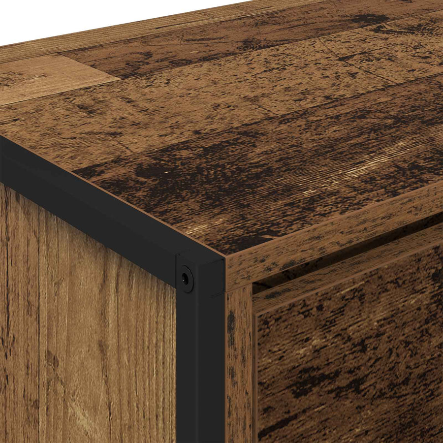 TV-kast met lade Oud Hout 100 x 36 x 49,5 cm Bewerkt hout