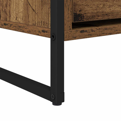 TV-kast met lade Oud Hout 100 x 36 x 49,5 cm Bewerkt hout