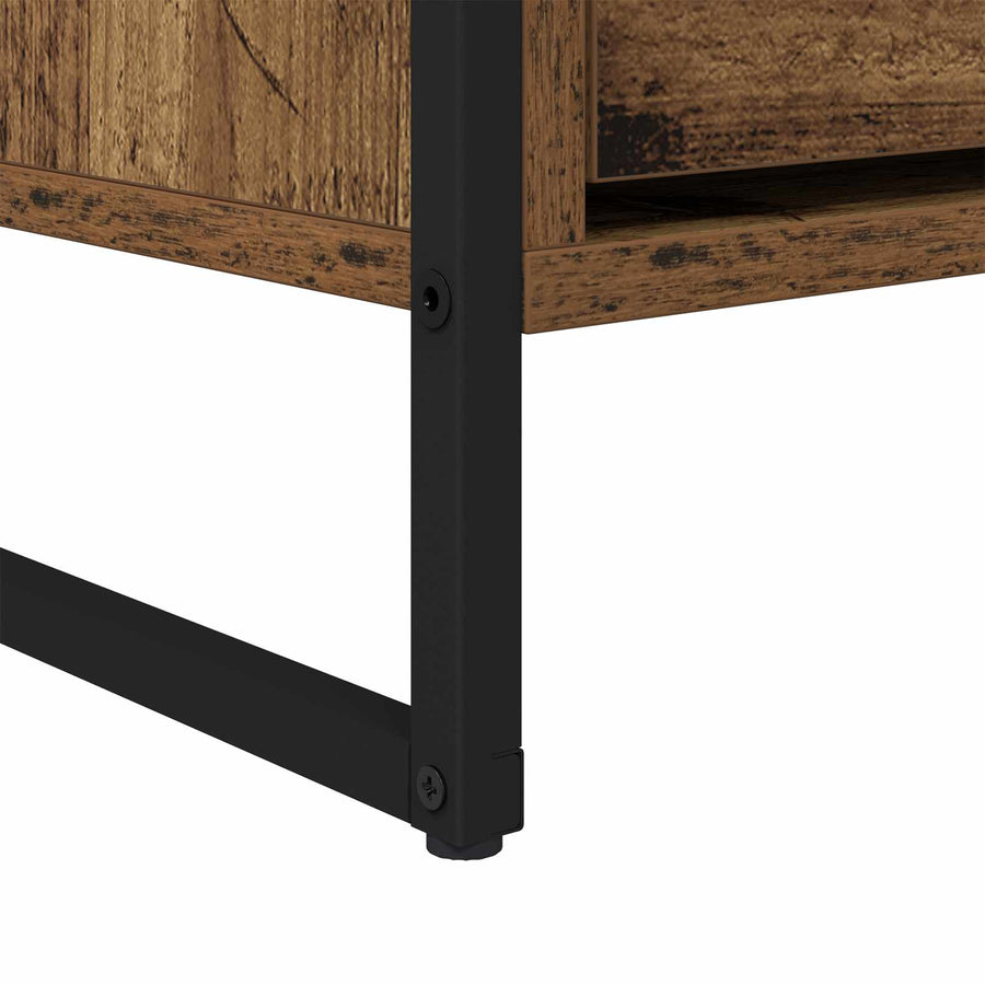 TV-kast met lade Oud Hout 100 x 36 x 49,5 cm Bewerkt hout