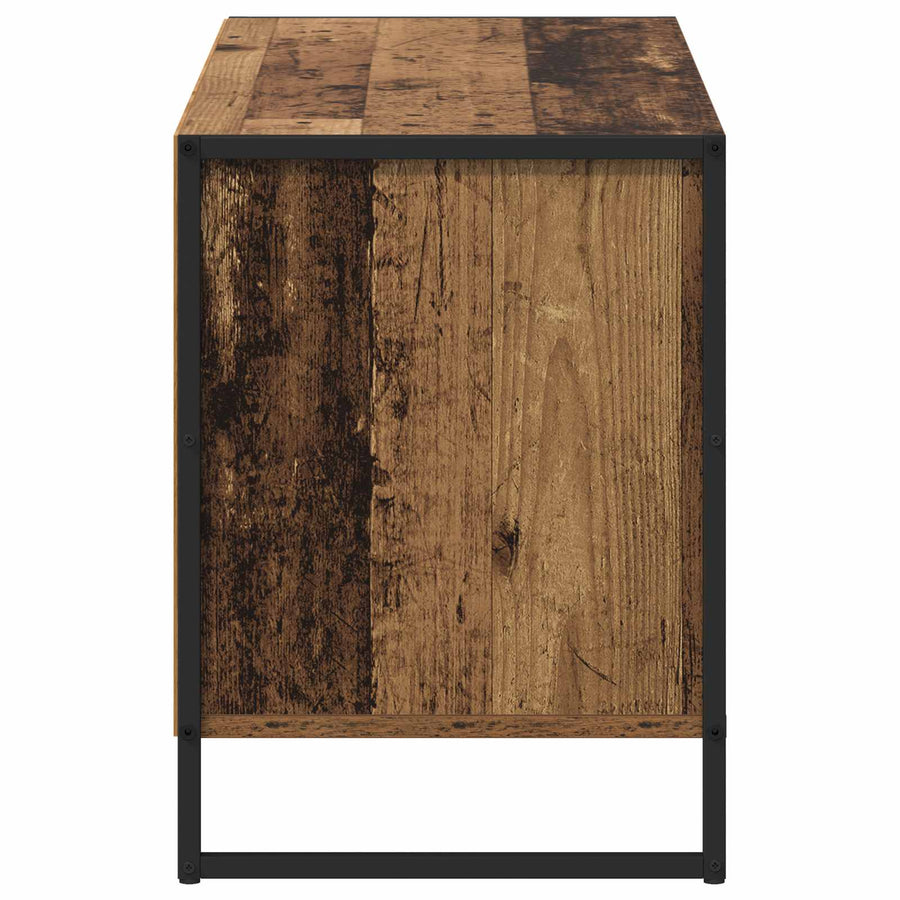 TV-kast met lade Oud Hout 100 x 36 x 49,5 cm Bewerkt hout