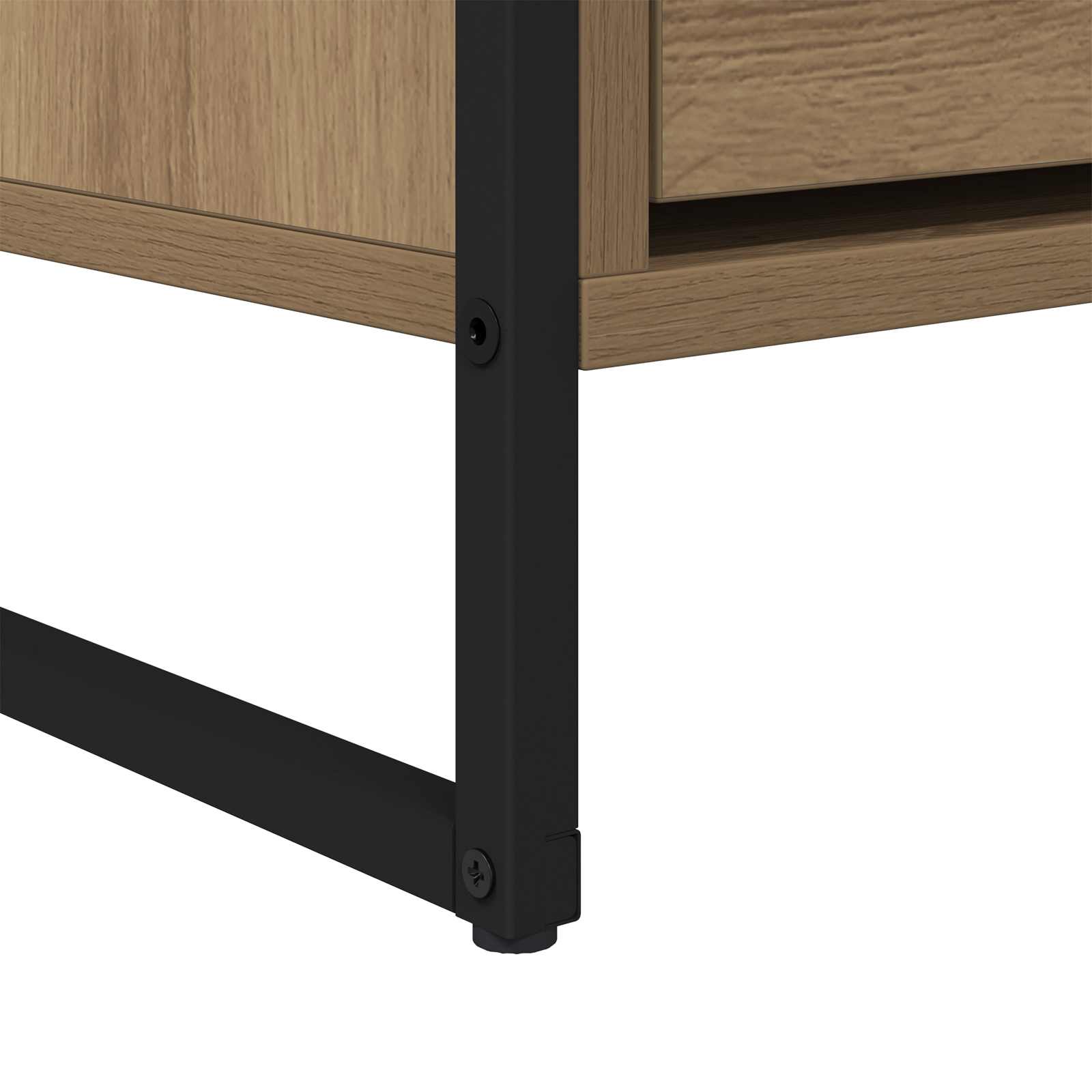 TV-kast Ambachtelijk eiken 100 x 36 x 49,5 cm Bewerkt hout