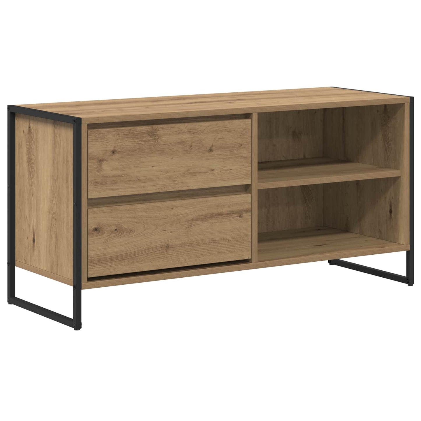 TV-kast Ambachtelijk eiken 100 x 36 x 49,5 cm Bewerkt hout