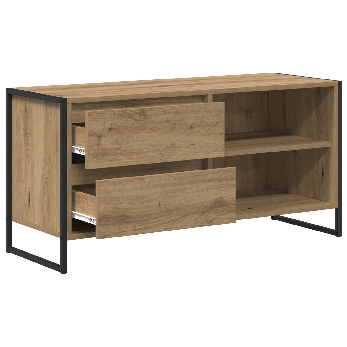 TV-kast Ambachtelijk eiken 100 x 36 x 49,5 cm Bewerkt hout