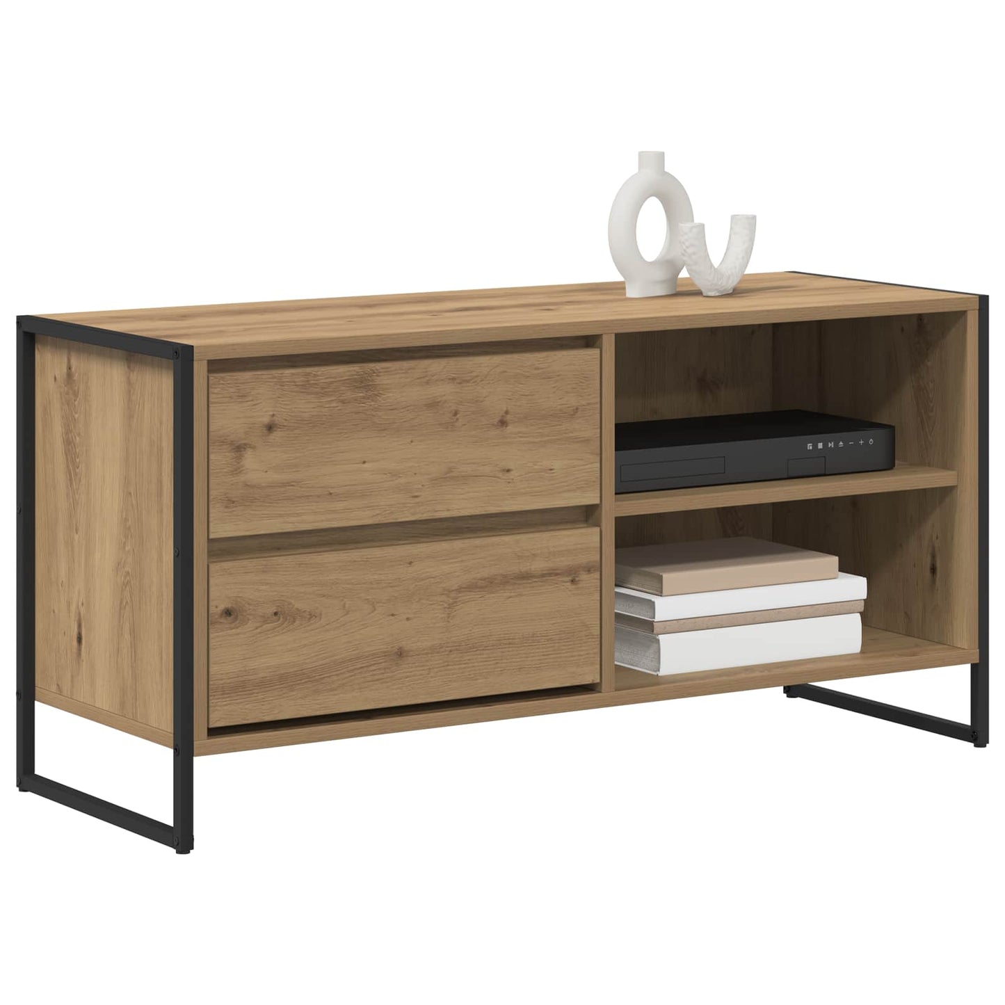 TV-kast Ambachtelijk eiken 100 x 36 x 49,5 cm Bewerkt hout