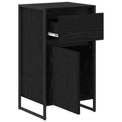 Dressoir met lade Zwart Eiken 81 x 36 x 150.5 cm Bewerkt hout