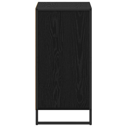 Dressoir met lade Zwart Eiken 81 x 36 x 150.5 cm Bewerkt hout