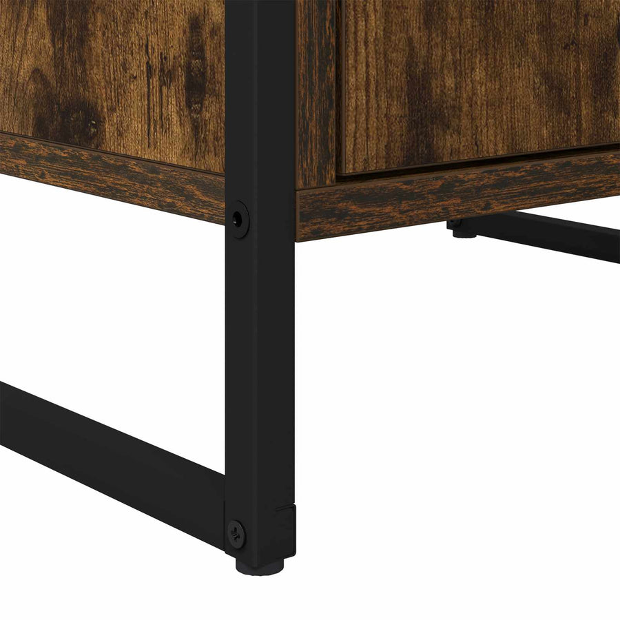 Dressoir met lade Rook Eik 81 x 36 x 150.5 cm Bewerkt hout