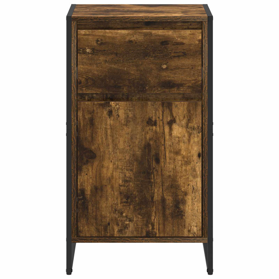 Dressoir met lade Rook Eik 81 x 36 x 150.5 cm Bewerkt hout