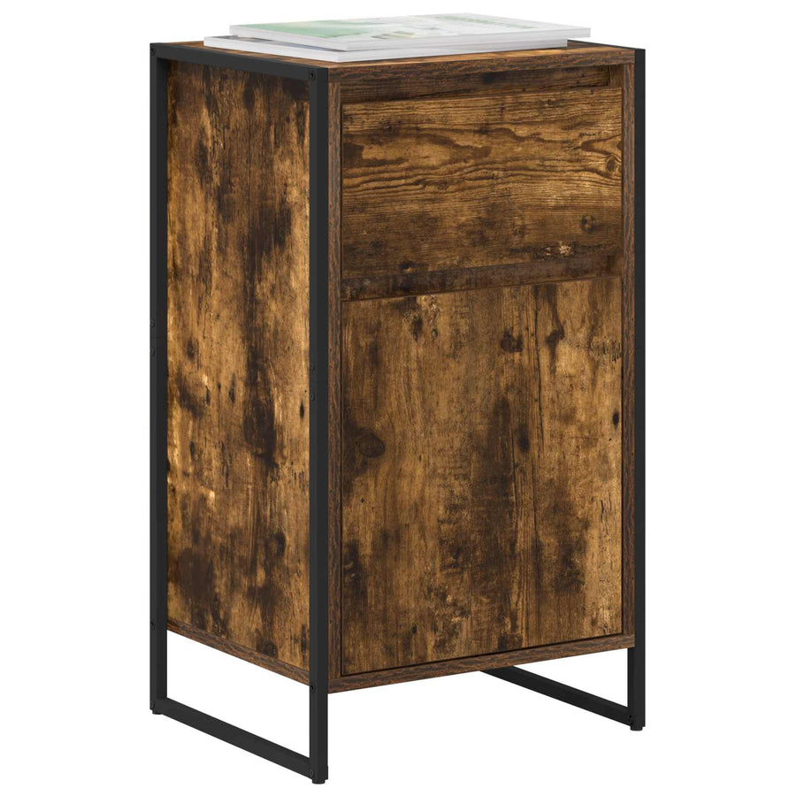 Dressoir met lade Rook Eik 81 x 36 x 150.5 cm Bewerkt hout