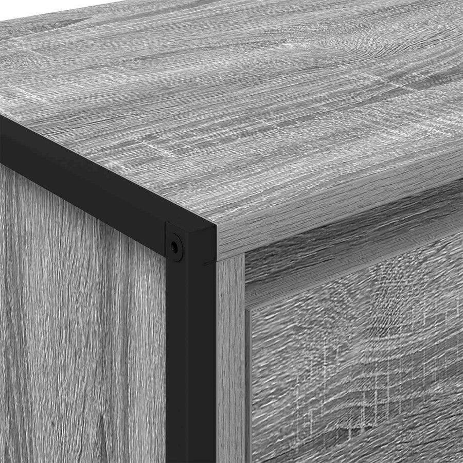 Dressoir met lade Grijs Sonoma 81 x 36 x 150.5 cm Bewerkt hout